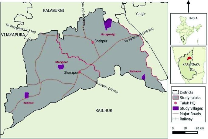 Shorapur Taluk Villages Map Family Farms In Yadgir District | Springerlink