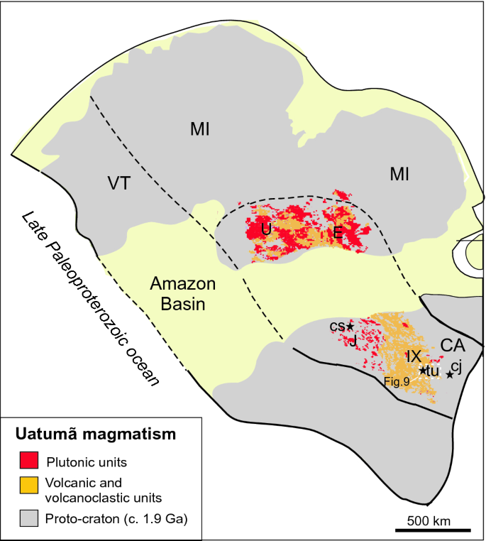 Intraplate Proterozoic Magmatism in the Amazonian Craton Reviewed:  Geochronology, Crustal Tectonics and Global Barcode Matches | SpringerLink