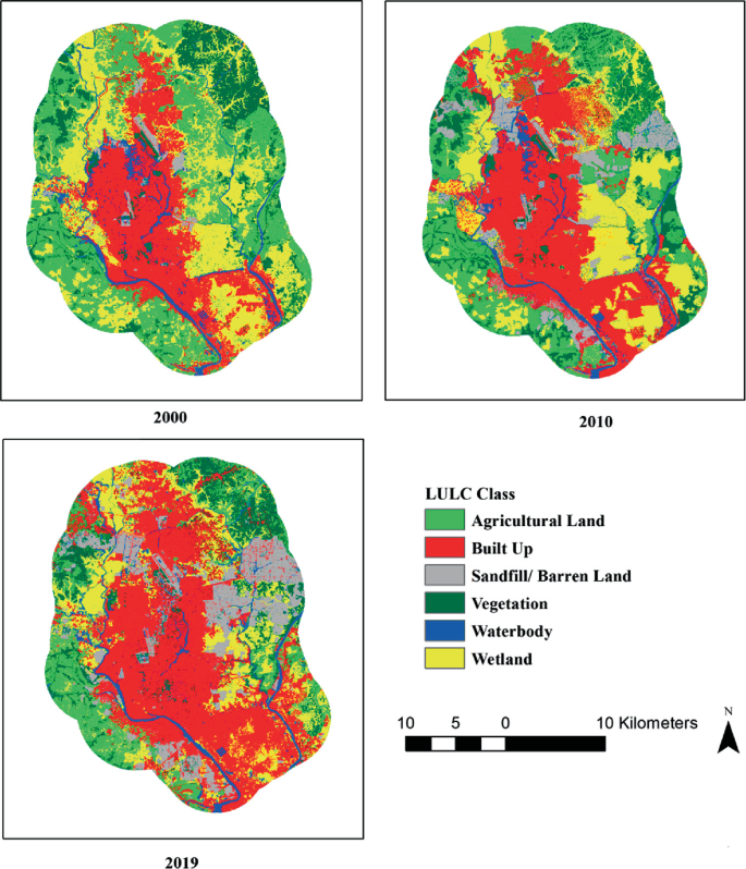 Assessment of Land Use/Land Cover (LULC) Changes and Urban Growth Dynamics  Using Remote Sensing in Dhaka City, Bangladesh | SpringerLink