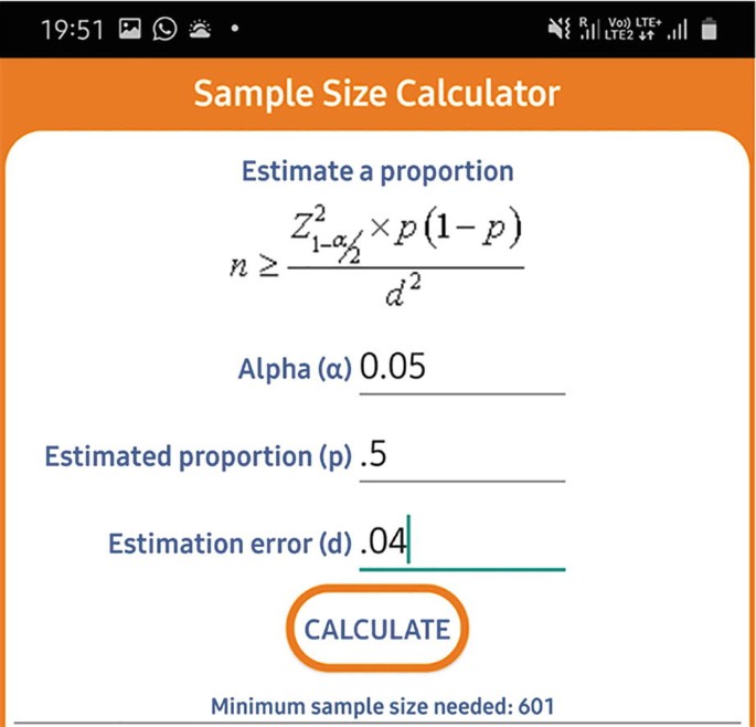 Arriba Clip mariposa impacto How to Calculate an Adequate Sample Size? | SpringerLink