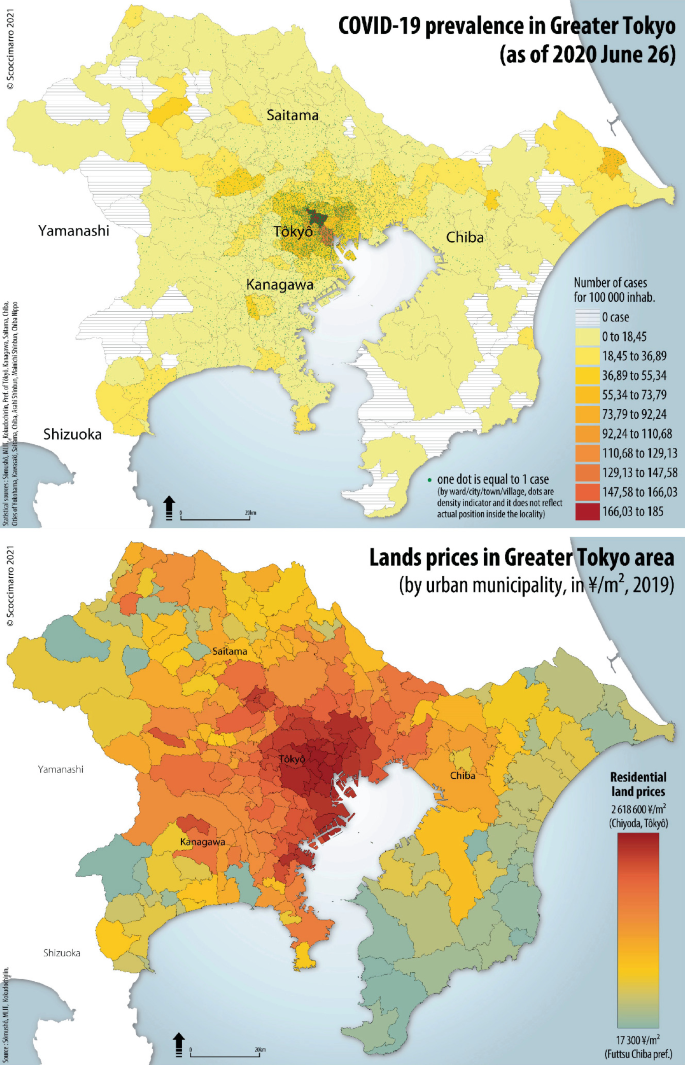 Tokyo population distribution