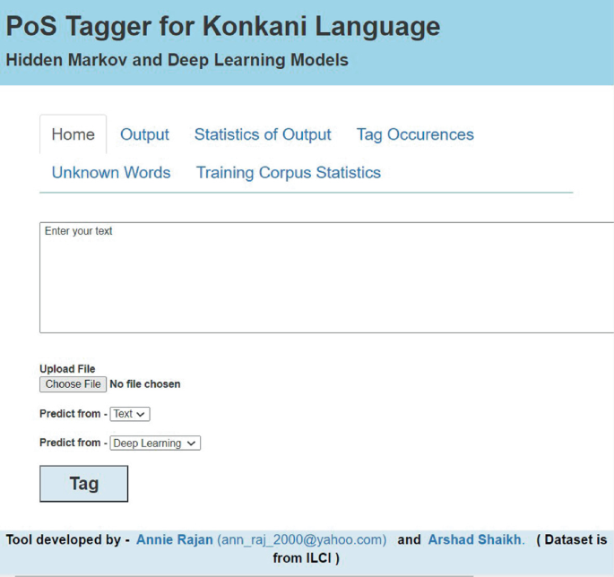 Deep Learning for Part of Speech (PoS) Tagging: Konkani | SpringerLink