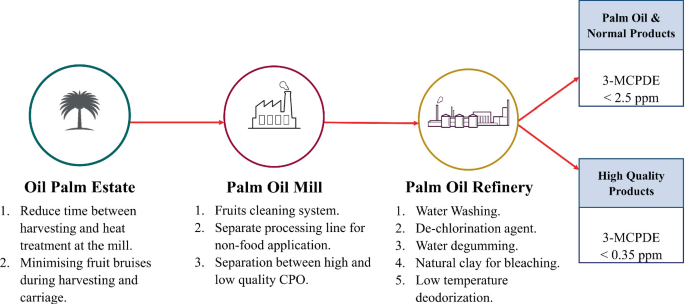 1: Steam-vacuum distillation of palm oil and separation of tocopherols