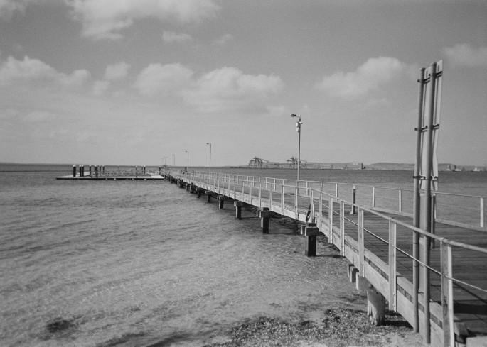 A photograph of the jetty.