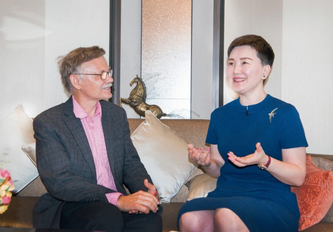 An image from William Brown's Shenzhen interview with Huawei Senior Vice President Lin Ruiqi.