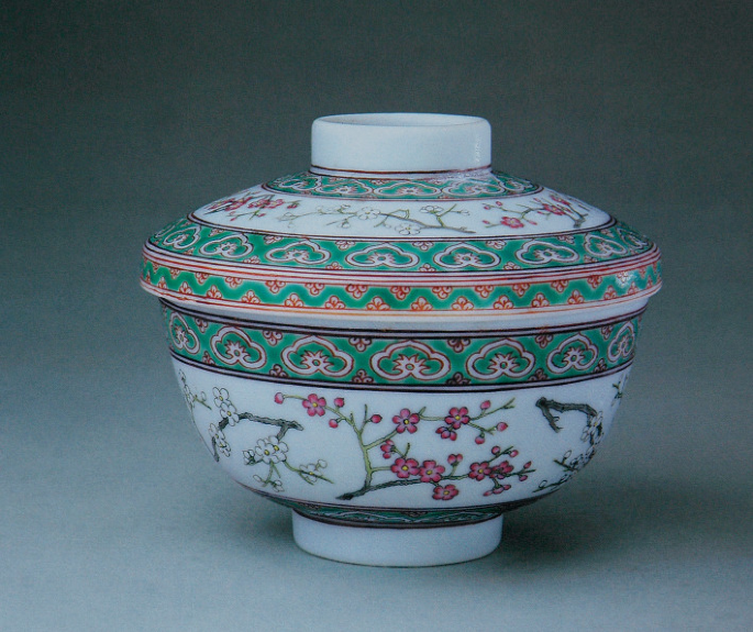 Transitional Wucai Porcelain Liuyeping Vase Transitional Wucai Porcelain Liuyeping Vase