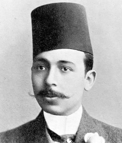 A photograph of Mustafa Kamil.