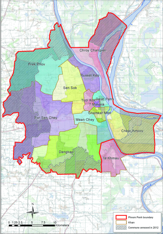 Phnom Penh District Map 2020 Understanding Cambodia | Springerlink