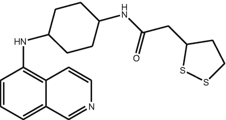 Chemical structure of P T 109, a compound with potential therapeutic properties. Its molecular structure consists of various interconnected atoms and bonds.