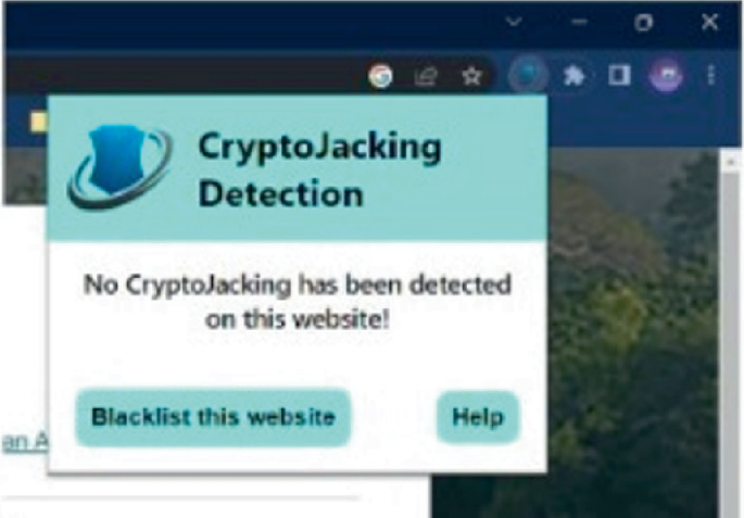 Testing your web browser for cryptojacking