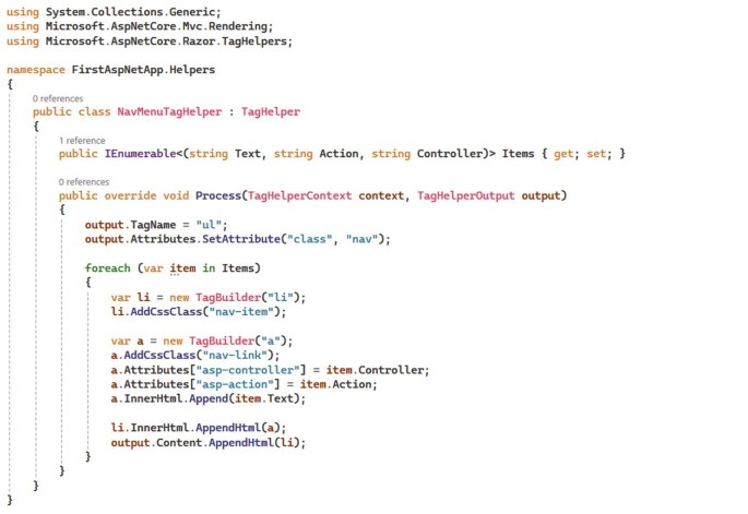 using helper function for navigation || javascript... Using Tag Helpers and View Components | SpringerLink