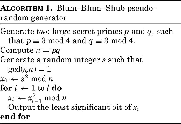 Pseudo-random number generator | SpringerLink