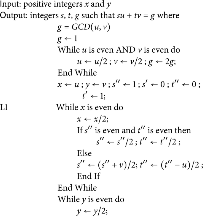 Binary Euclidean Algorithm | SpringerLink