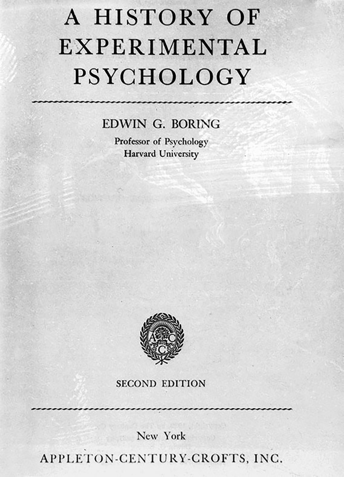 History of Experimental Psychology (1929), A | Springer Nature Link