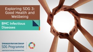 SDG3 eight hands making a circle together