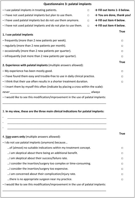 Skeletal Anchorage For Everybody A Questionnaire Study On - 