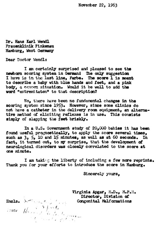 Zum 100 Geburtstag Von Virginia Apgar Springerlink