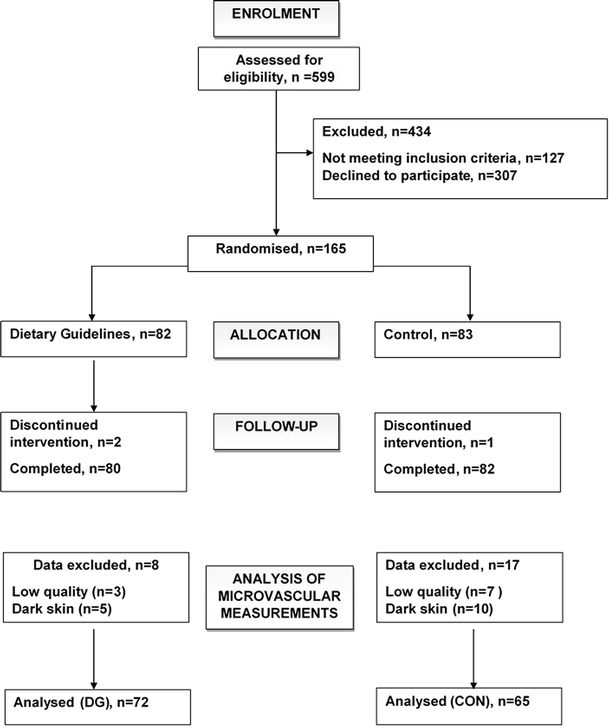 Compliance With Dietary Guidelines Affects Capillary Recruitment In Healthy Middle Aged Men And Women Springerlink