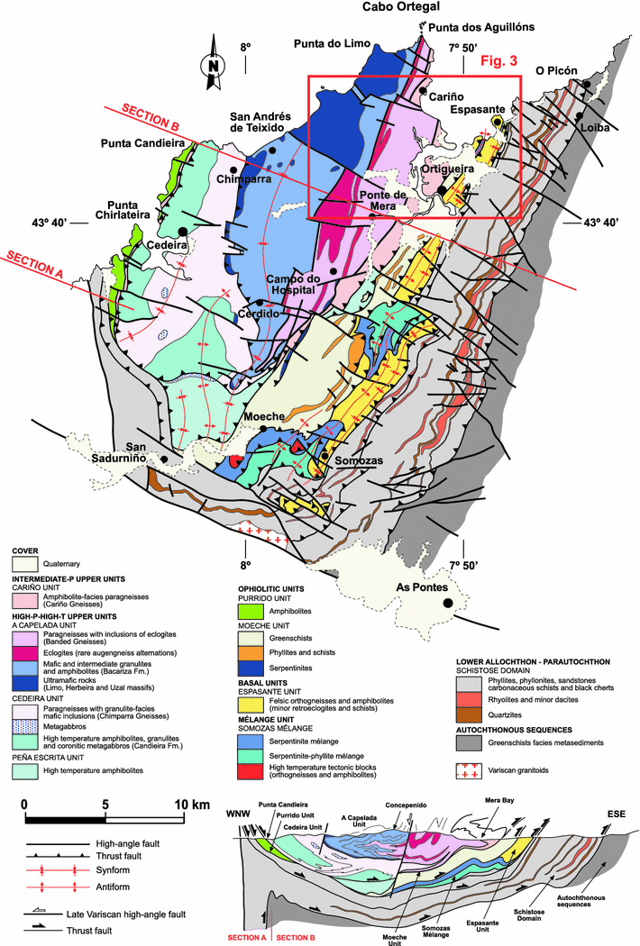 new cross hospital map a27 Re Interpreting The Devonian Ophiolites Involved In The Variscan new cross hospital map a27