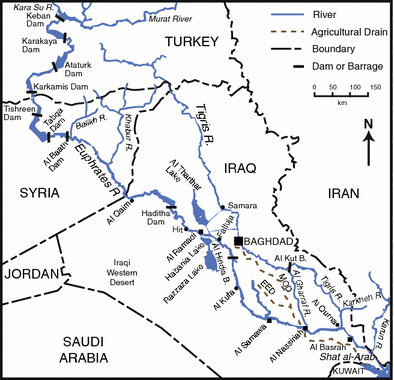 Changes in the salinity of the Euphrates River system in Iraq ...