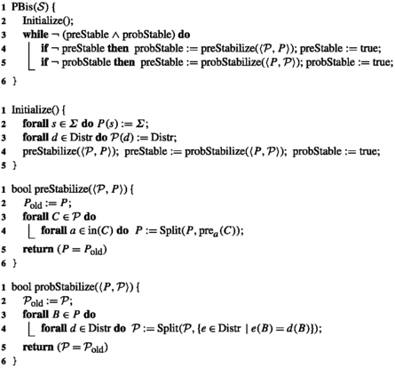 Bisimulation And Simulation Algorithms On Probabilistic Transition Systems By Abstract Interpretation Springerlink