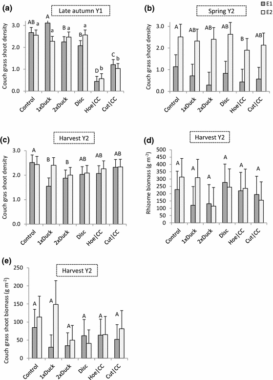 Combining Mechanical Control Of Couch Grass Elymus Repens L