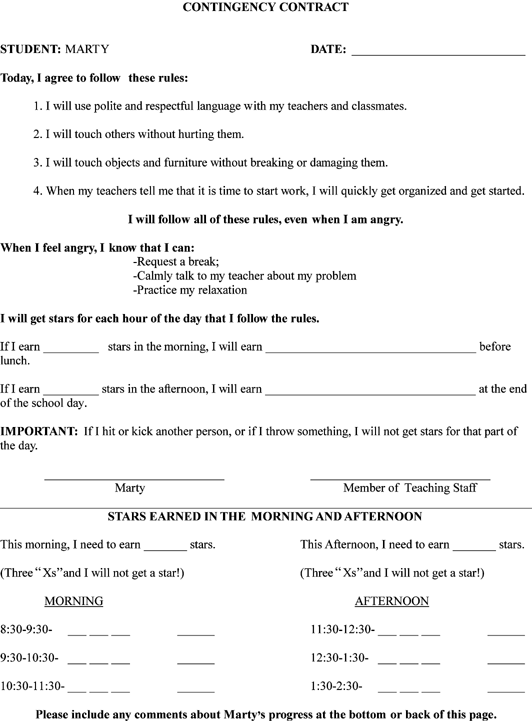 Contingency Contracting With Students With Autism Spectrum