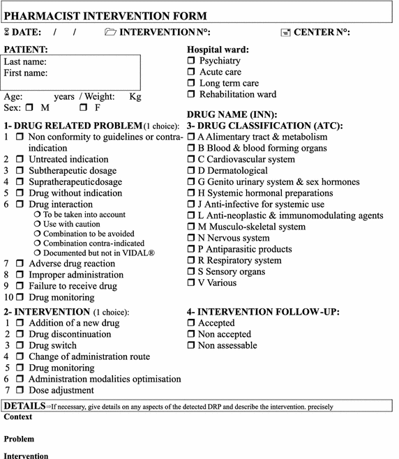 Validation of an instrument for the documentation of clinical