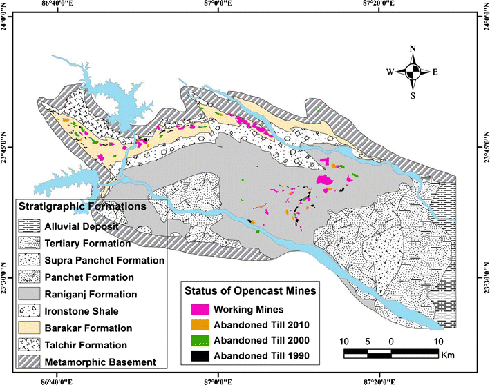 Opencast Coal Mining Induced Defaced Topography of Raniganj Coalfield