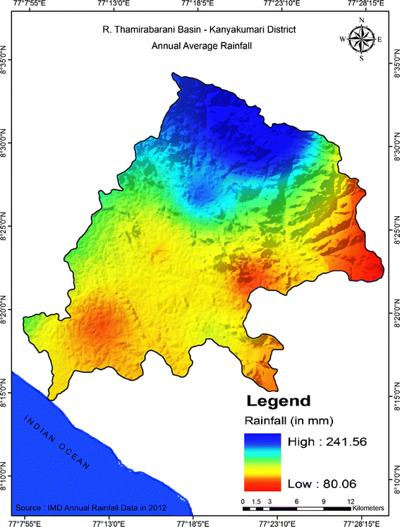 Morphometric analysis of the River Thamirabarani subbasin in