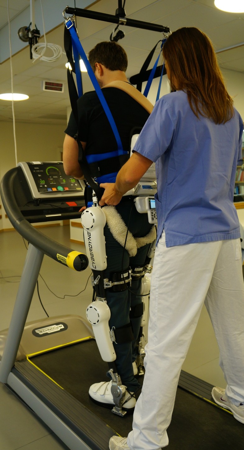Gait training early after stroke with a new exoskeleton – the hybrid