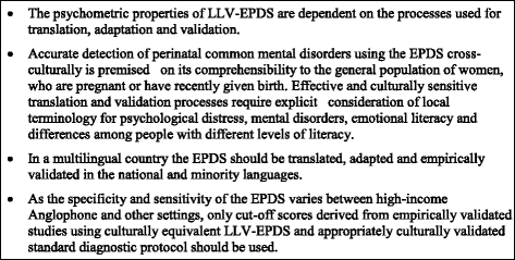epds reliability and validity epds reliability and validity