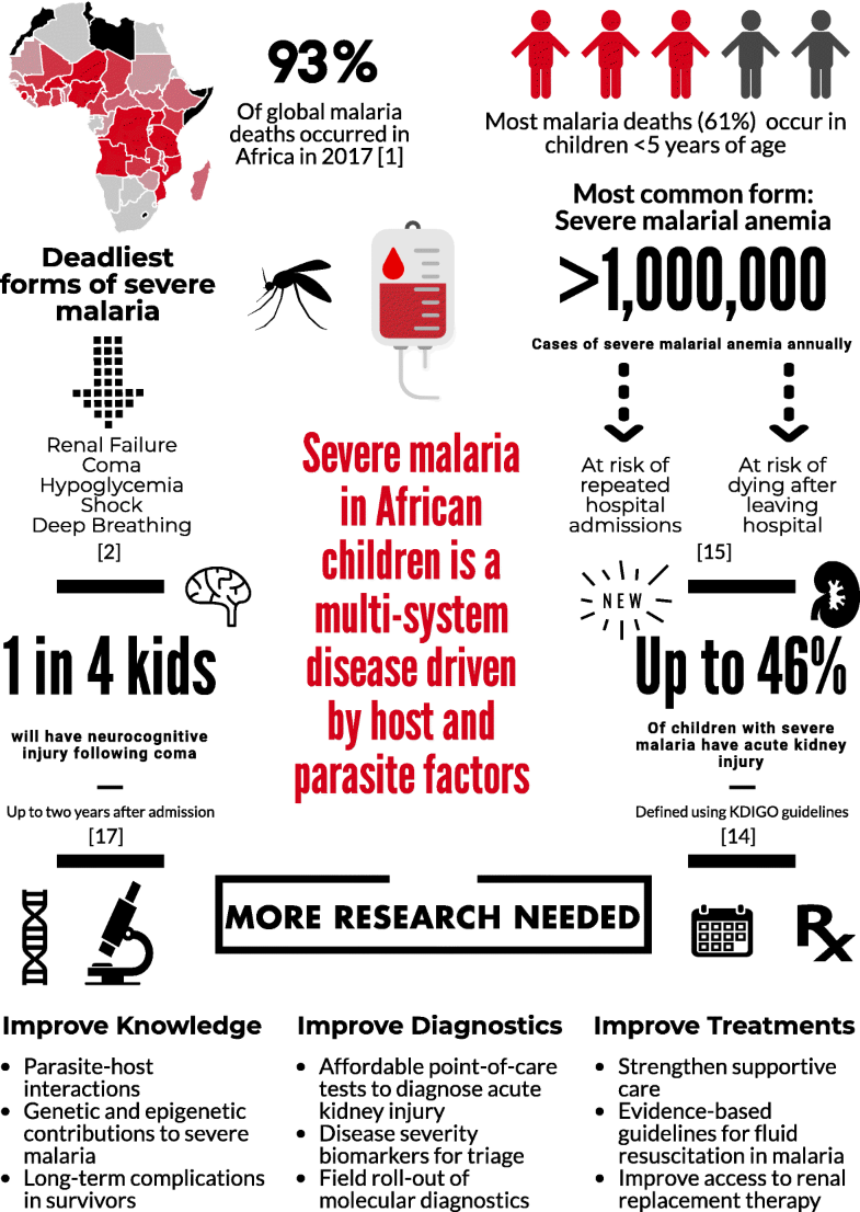 What causes severe malaria and its complications in children? Lessons
