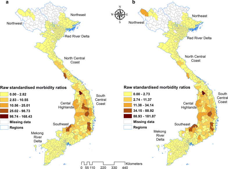 Analysis of clinical malaria disease patterns and trends in Vietnam