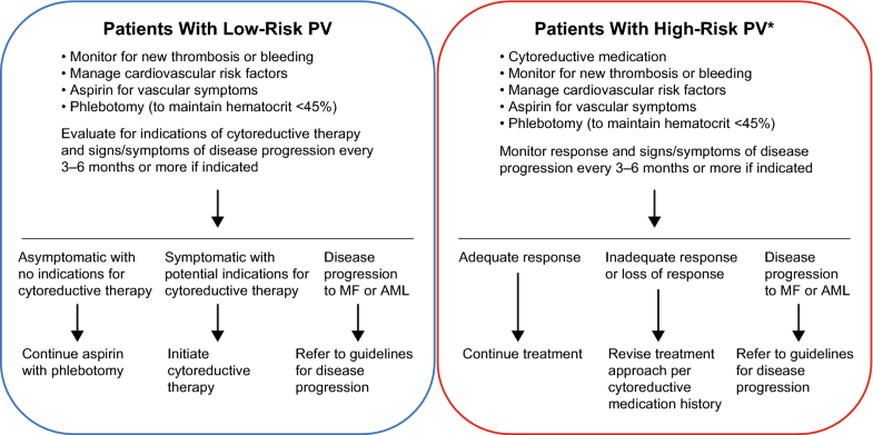 Are patients with highrisk polycythemia vera receiving