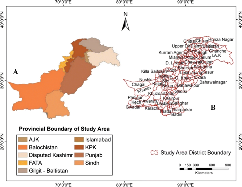 Modeling and mapping of climatic classification of Pakistan by using