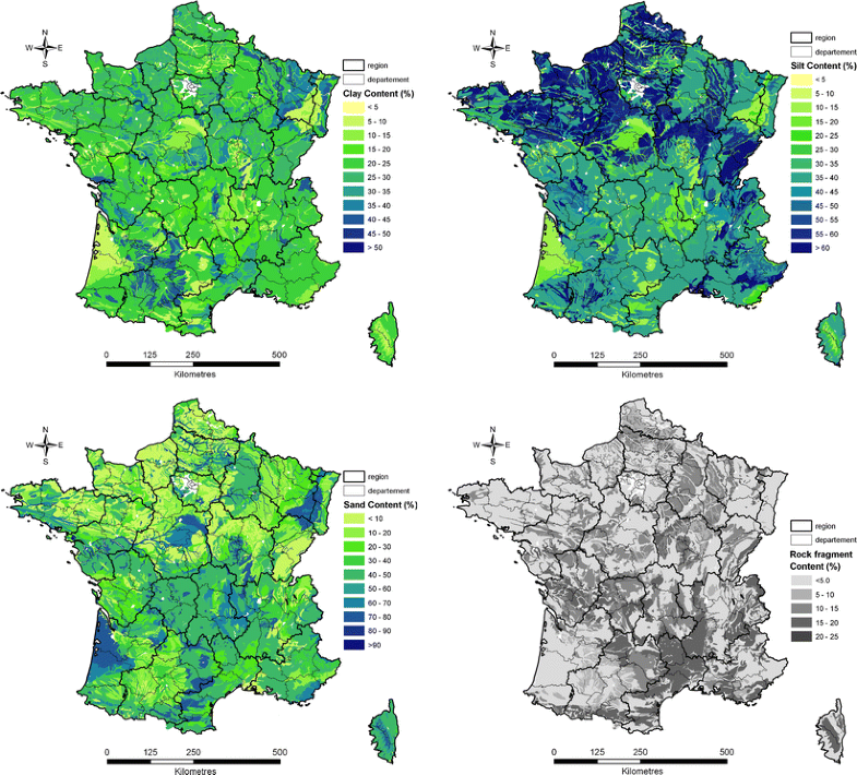 A high resolution map  of French soil  organic carbon 
