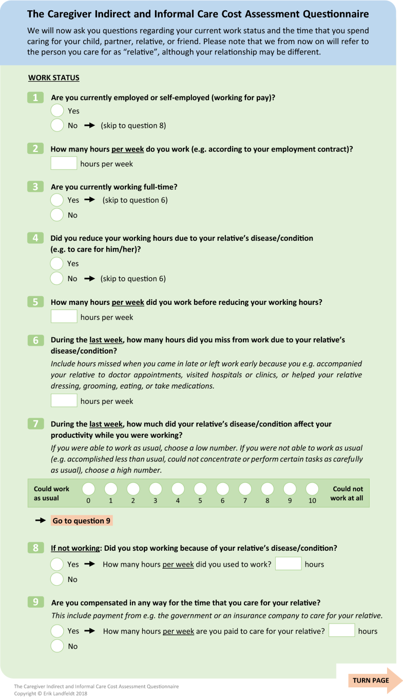 Standardized Questionnaire for the Measurement, Valuation, and ...