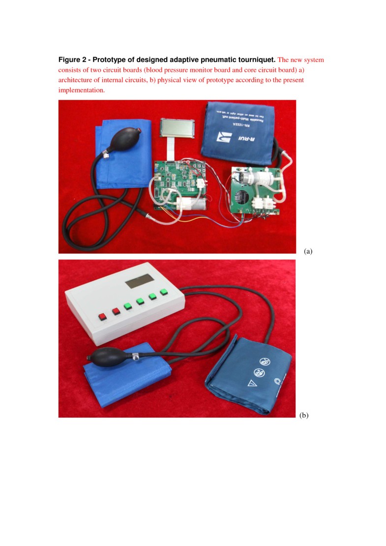 Development of adaptive pneumatic tourniquet systems based on minimal