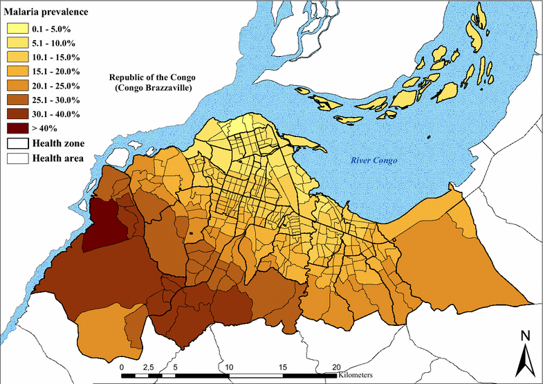 A Malaria Risk Map Of Kinshasa, Democratic Republic Of Congo | Malaria ...