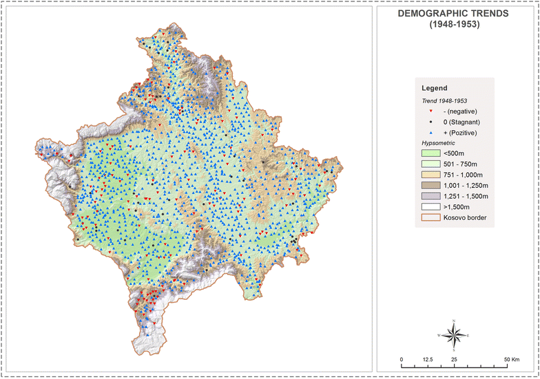 Hypsometric demography of Kosovo the distribution of Kosovo population