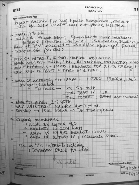 Tips on Maintaining an Effective Lab Notebook for Bench Research