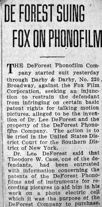 Phonofilm The Lawyers Springerlink