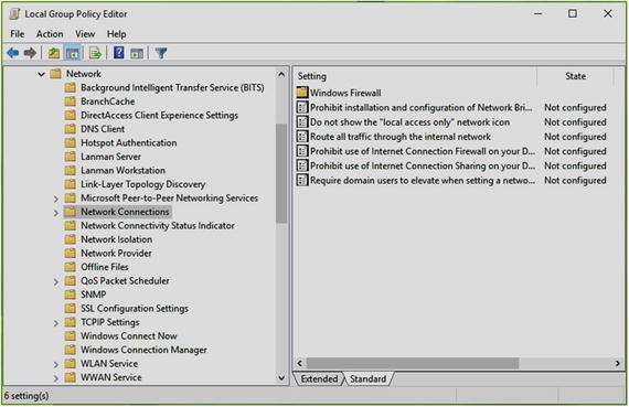 group policy network sharing and discovery