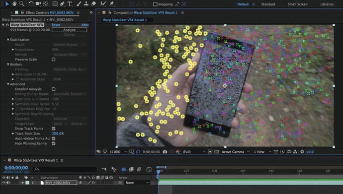 warp stabilizer click analyze to begin warp stabilizer click analyze to begin