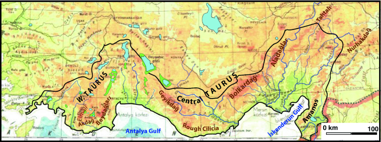 The Geomorphological Regions Of Turkey Springerlink