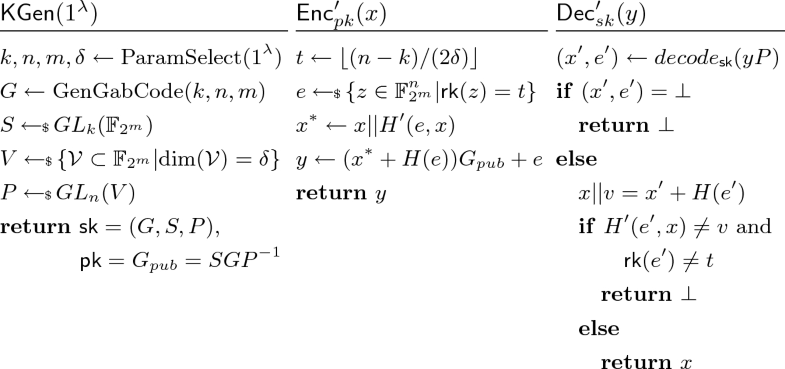 An Ind Cca Secure Code Based Encryption Scheme Using Rank Metric Springerlink