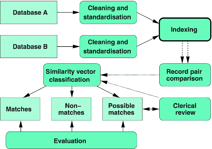 record linkage machine learning python