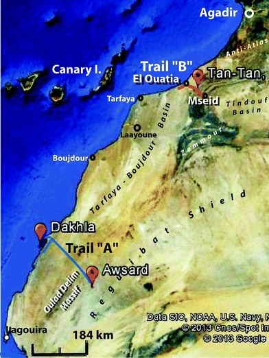 Recommended Geoheritage Trails In Southern Morocco A 3 Ga