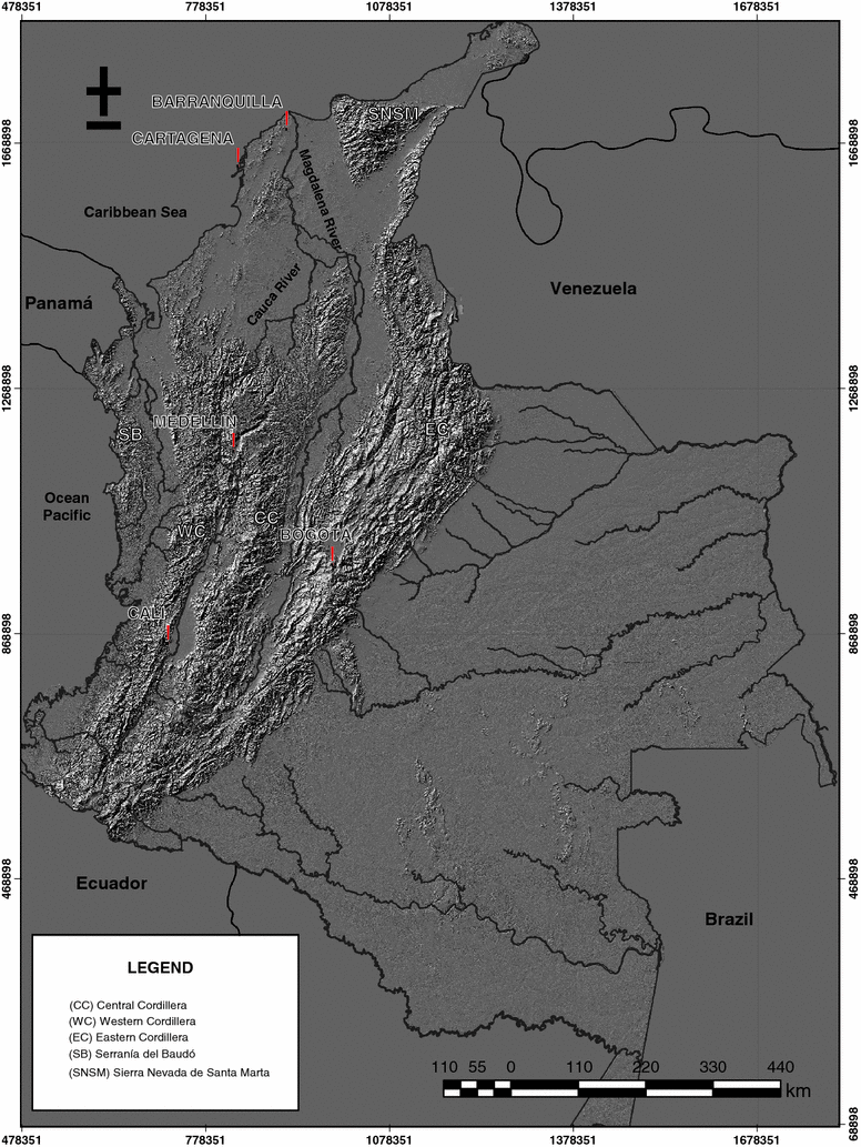 Geomorphological Landscapes And Landforms Of Colombia - 